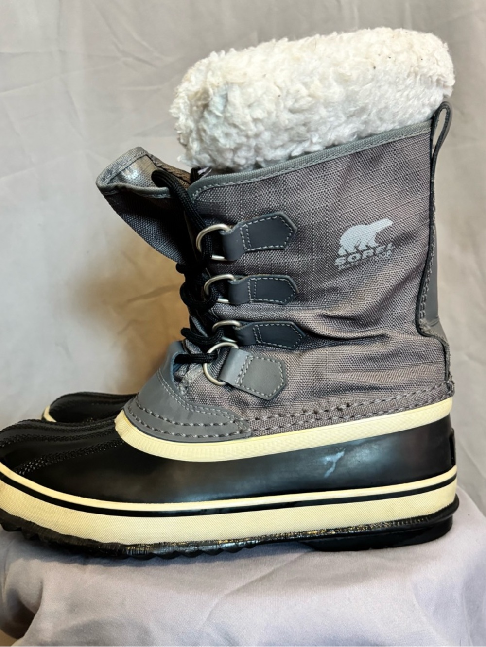 Sorel Women’s Waterproof Gray & Black Snow Boot